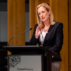 Senator the Honorable Katy Gallagher speaking at the 'Budgeting for Womens' Success' Budget Dinner 2023.